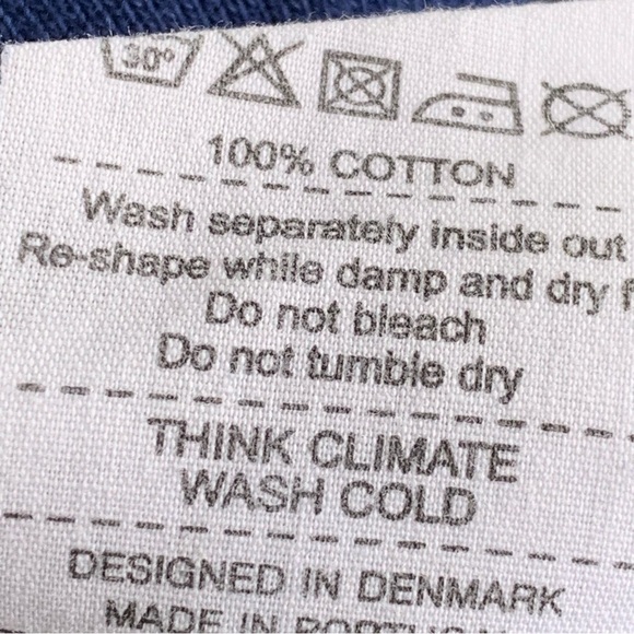 Norse Projects Vorm Brushed Indigo Classic Crewneck Blue Sweatshirt 100% Cotton - Picture 5 of 5